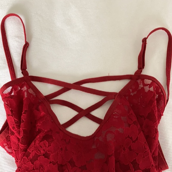 See through Red bodysuit! - Picture 2 of 2